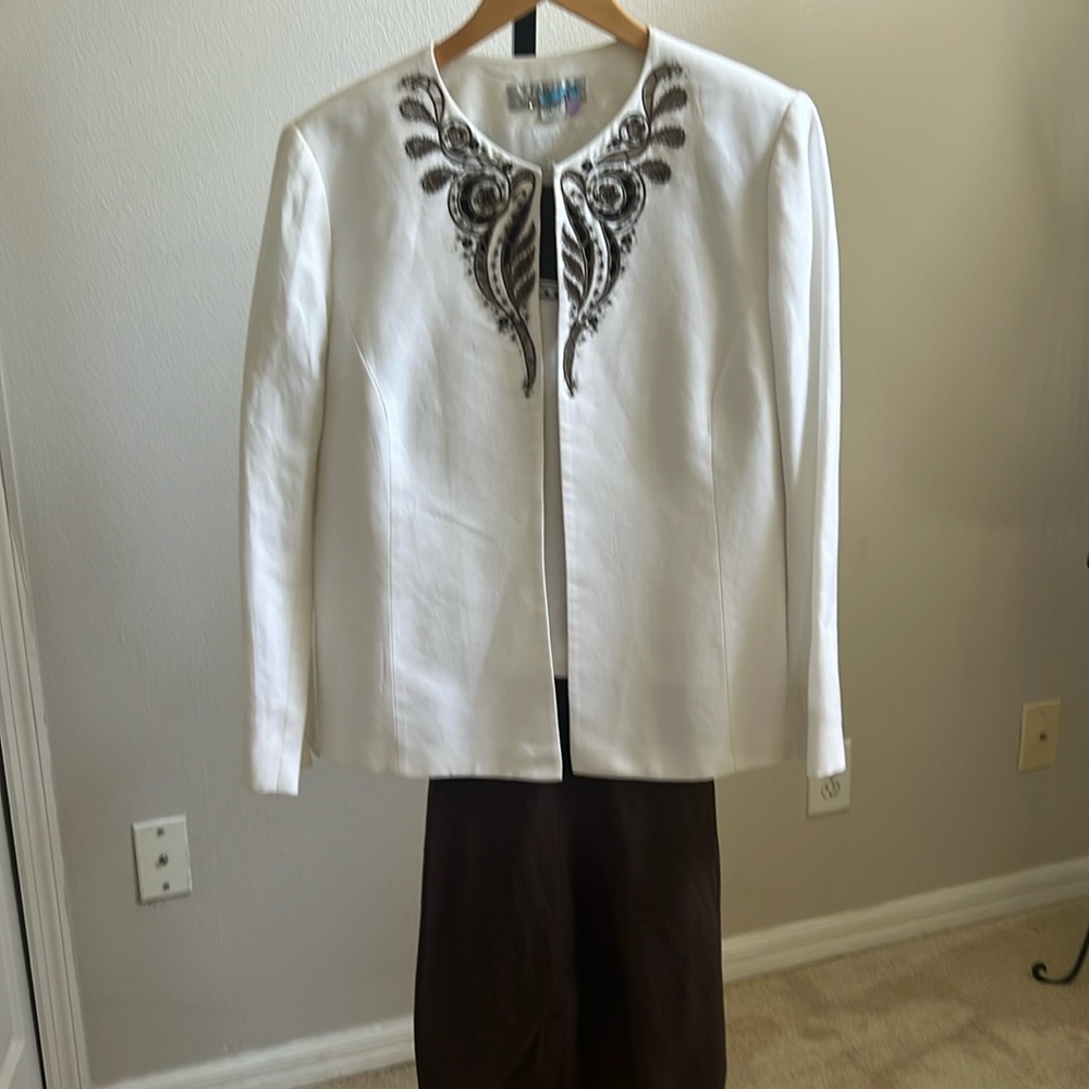 3-piece Tahari suit STUNNING!  this is my FAV! I lost weight - show stopper!